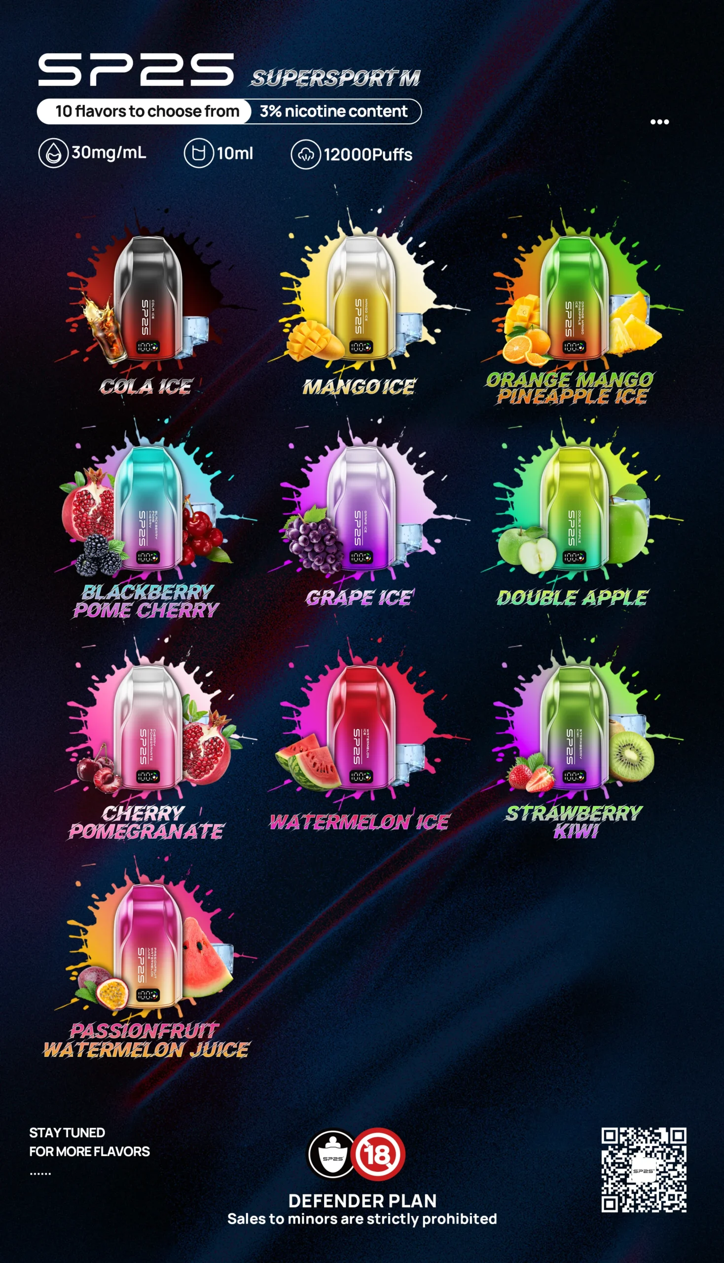 SP2S-9000口-拋棄式電子煙 SP2S 9000口 拋棄式電子煙 scaled