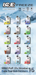 ICE FREEZE 10000 Puffs 拋棄式電子煙 四檔涼度調節 長效續航便利首選 1 ice