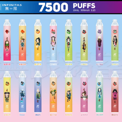 INF 無限 7500 口拋棄式電子煙評測：鬼滅之刃聯名款一次性、20 種口味