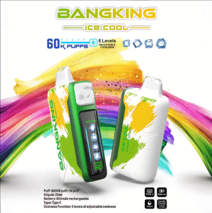 Bangking Ice Cool 60000 Puffs 拋棄式電子煙 五檔涼度可調一次性電子煙 新品上市 3 bang五檔調冰一次性電子煙