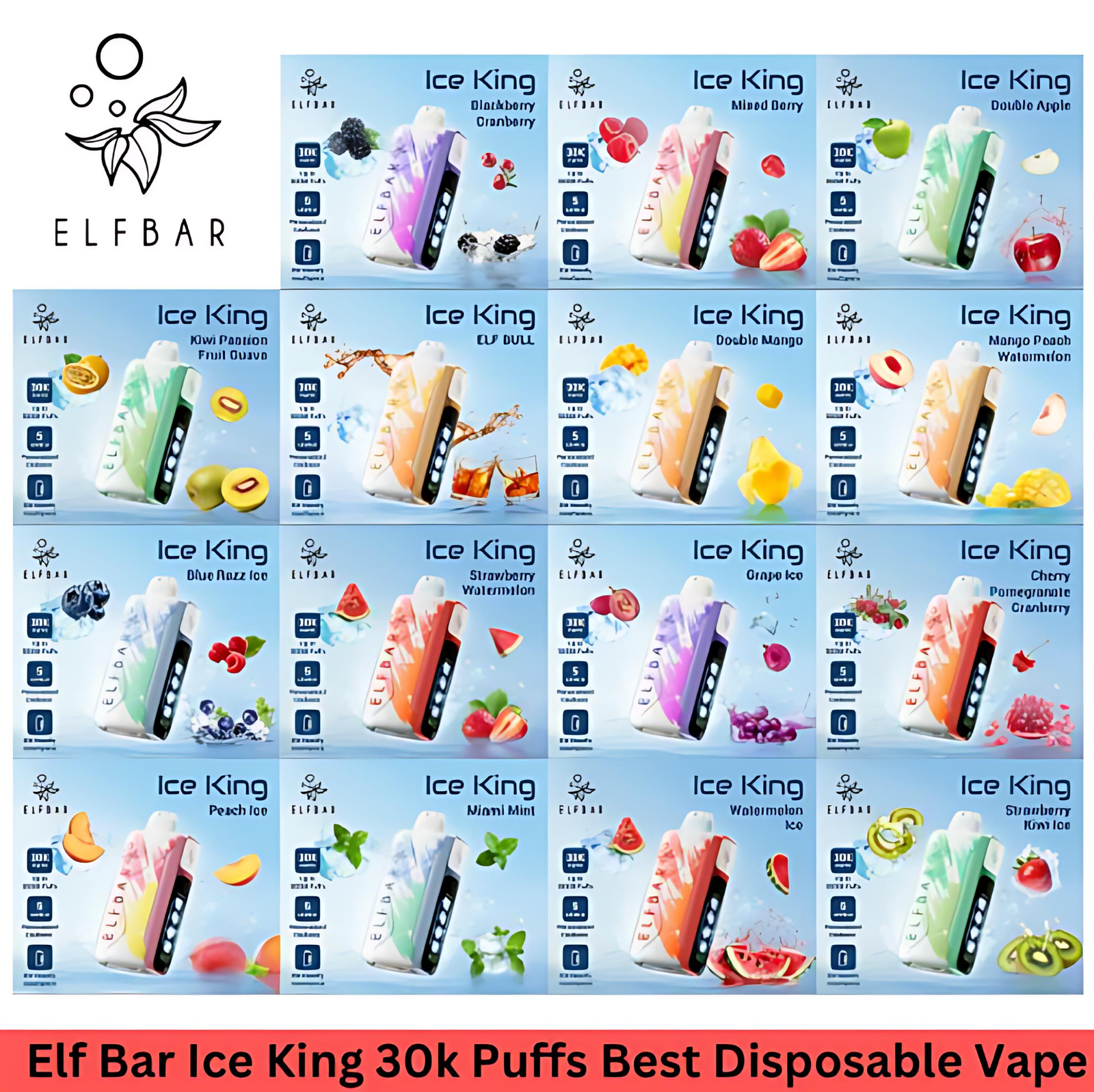 elfbar ice king 拋棄式可調冰電子煙 elfbar ice king 拋棄式可調冰電子煙
