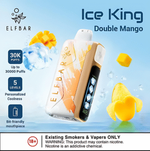 ElfBar Ice King 30k Puffs 拋棄式電子煙 五檔涼度調節 大容量一次性電子煙 2 elfbar五檔涼度調節拋棄式電子煙